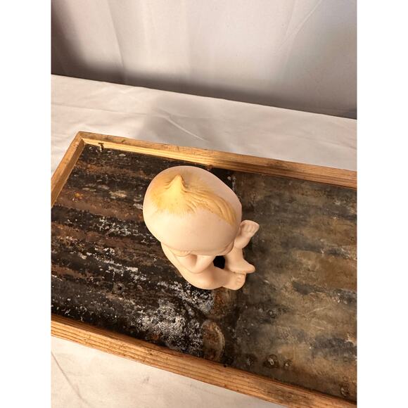 Vintage Kewpie Doll Sucking Thumb, Lefton Bisque Figurine - Picture 2 of 7